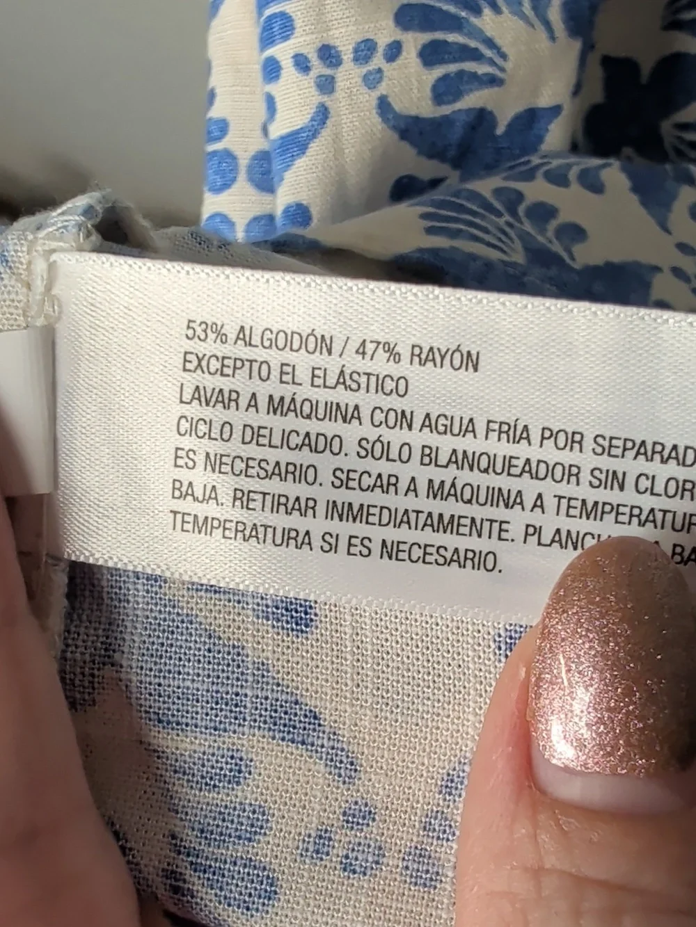 Universal Threads Blue Floral Sleeveless Smocked Waist Dress - Picture 9 of 9